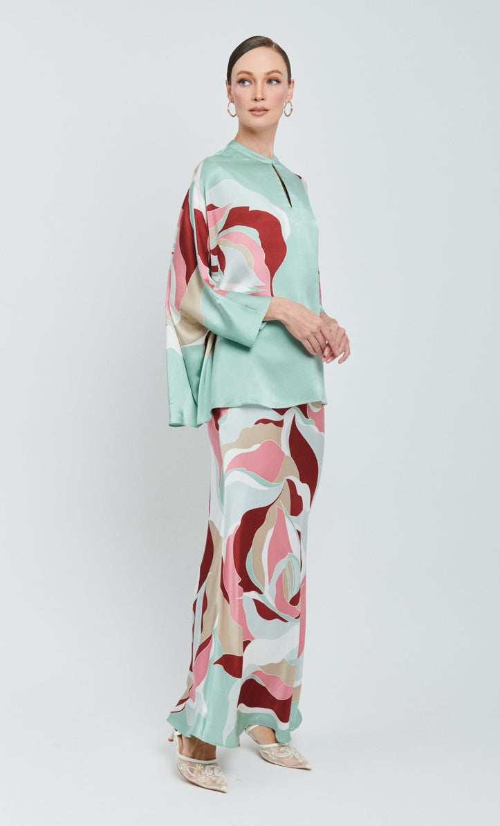 Alia Short Set - Rossy Satin Silk
