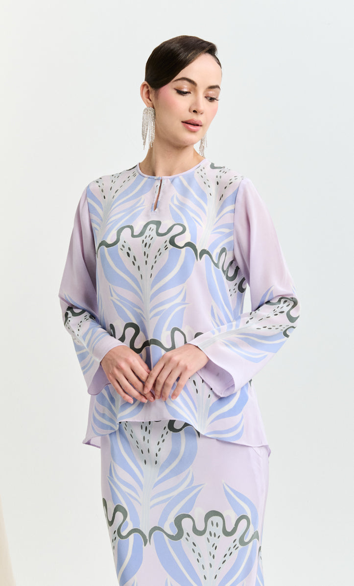 Pery Set Leher Kurung - Quba