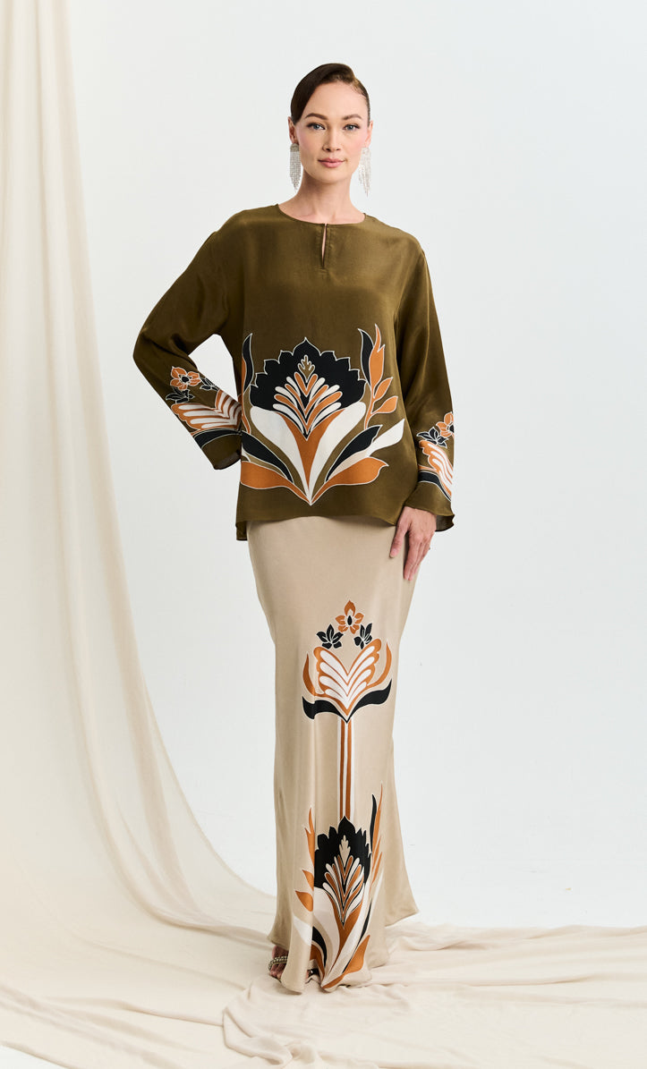 Pery Set Leher Kurung  - Bonsai