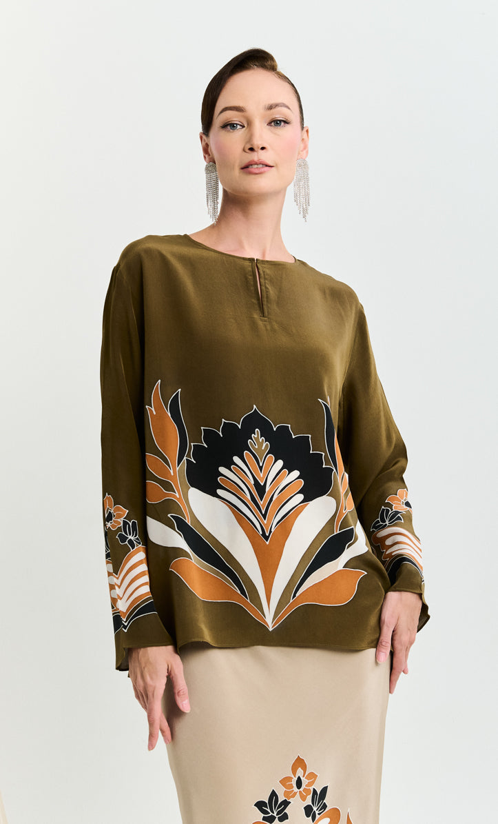 Pery Set Leher Kurung  - Bonsai