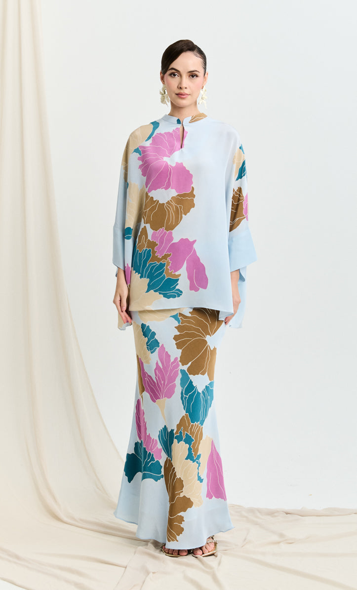 Alia Short Set - Petals Crepe Silk