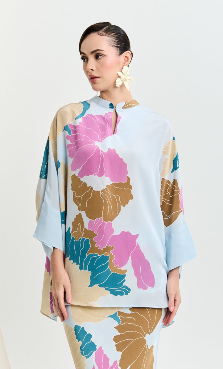 Alia Short Set - Petals Crepe Silk