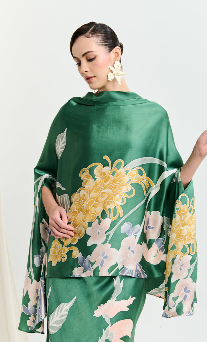 Hani Set - Wild Flower Satin Silk