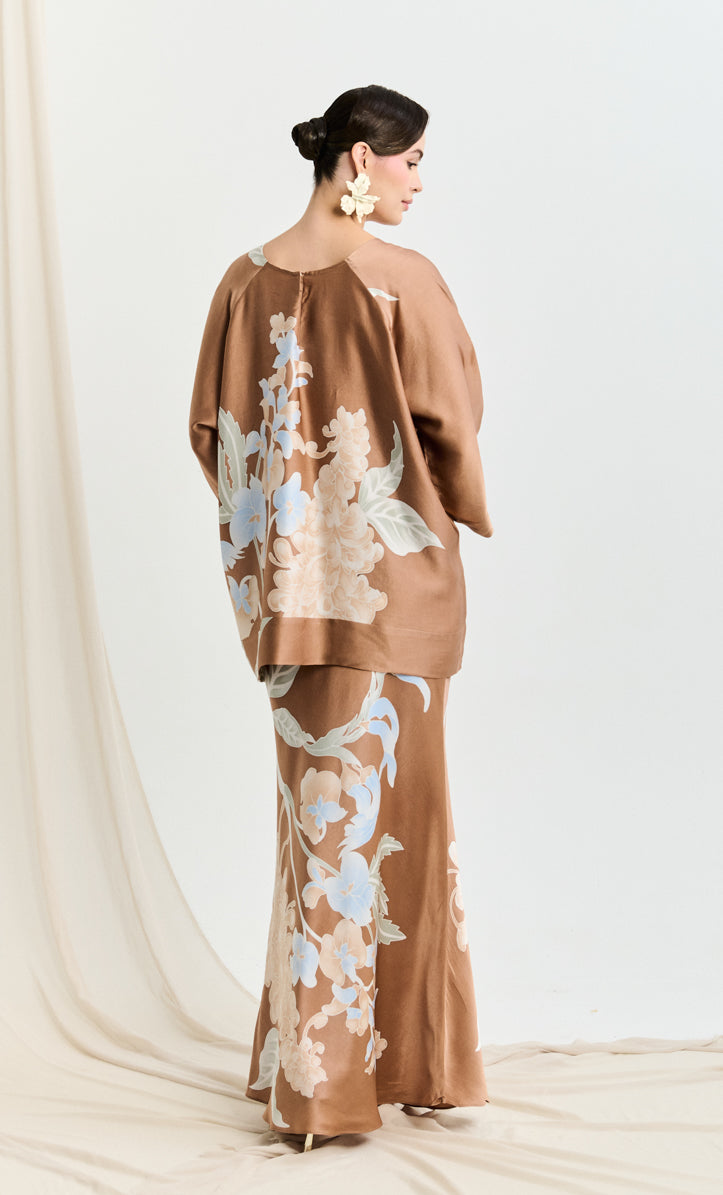 Naiya Set - Wild Flower Satin Silk