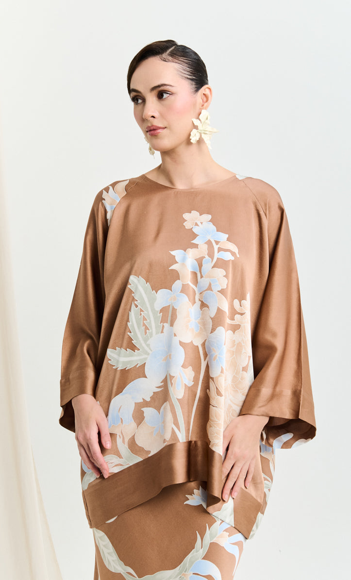 Naiya Set - Wild Flower Satin Silk