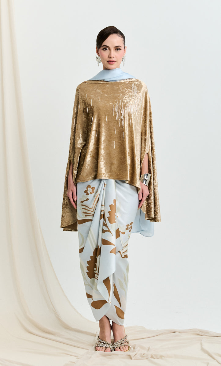 Beaded Hani Top with Bonsai Pareo