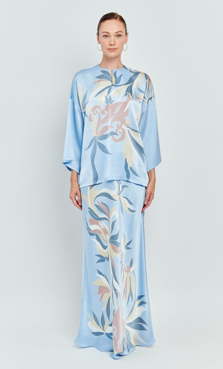Kurung Opah Set - Clara Satin Silk