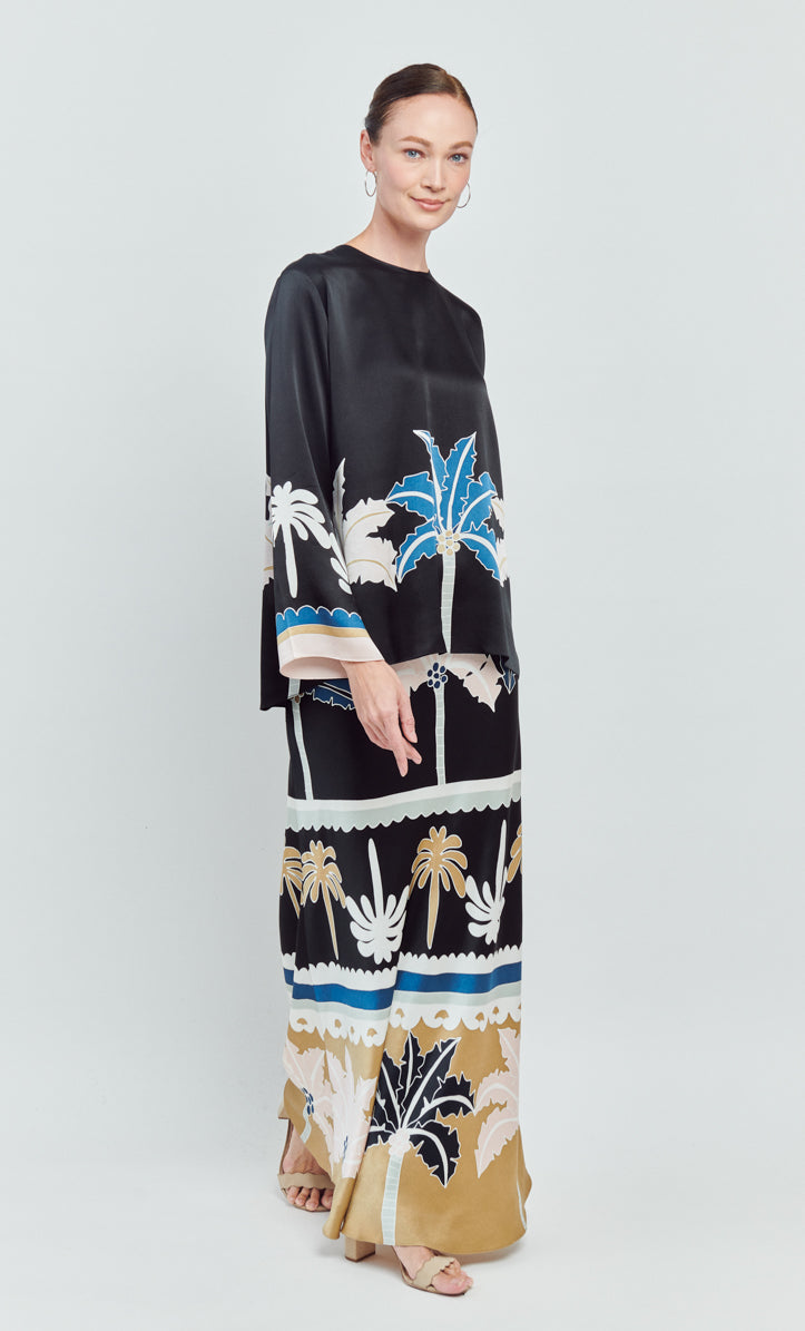Pery Set Leher Kurung - Tribal Satin Silk