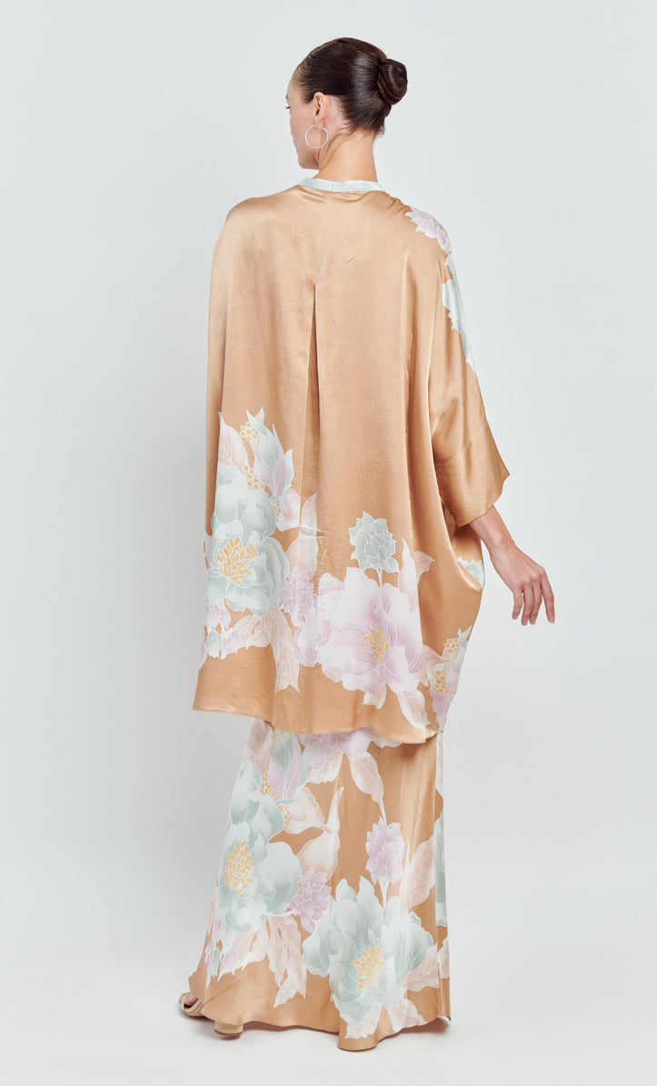 Alia Long Set - Botanic Satin Silk