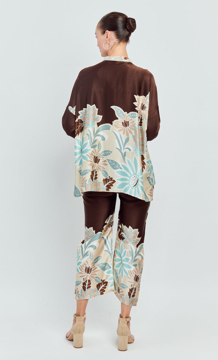 Eva with Pareo Pants - Fiona Satin Silk