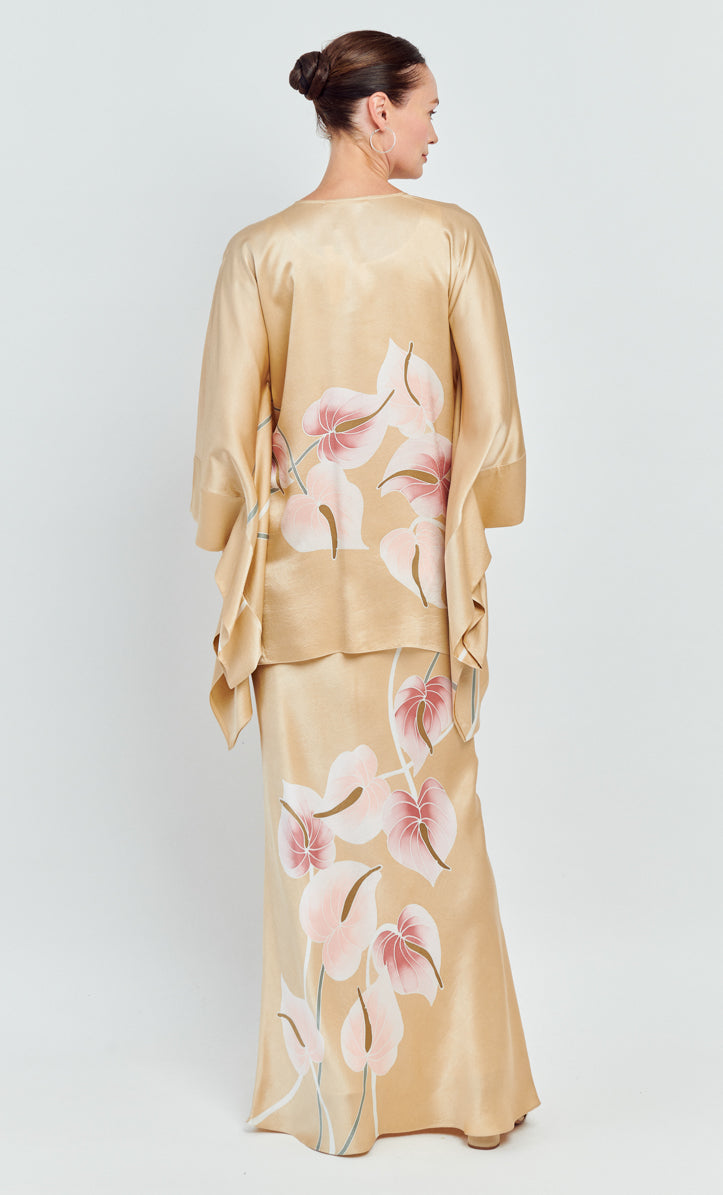 Kaftan Short Set - Callista Satin Silk
