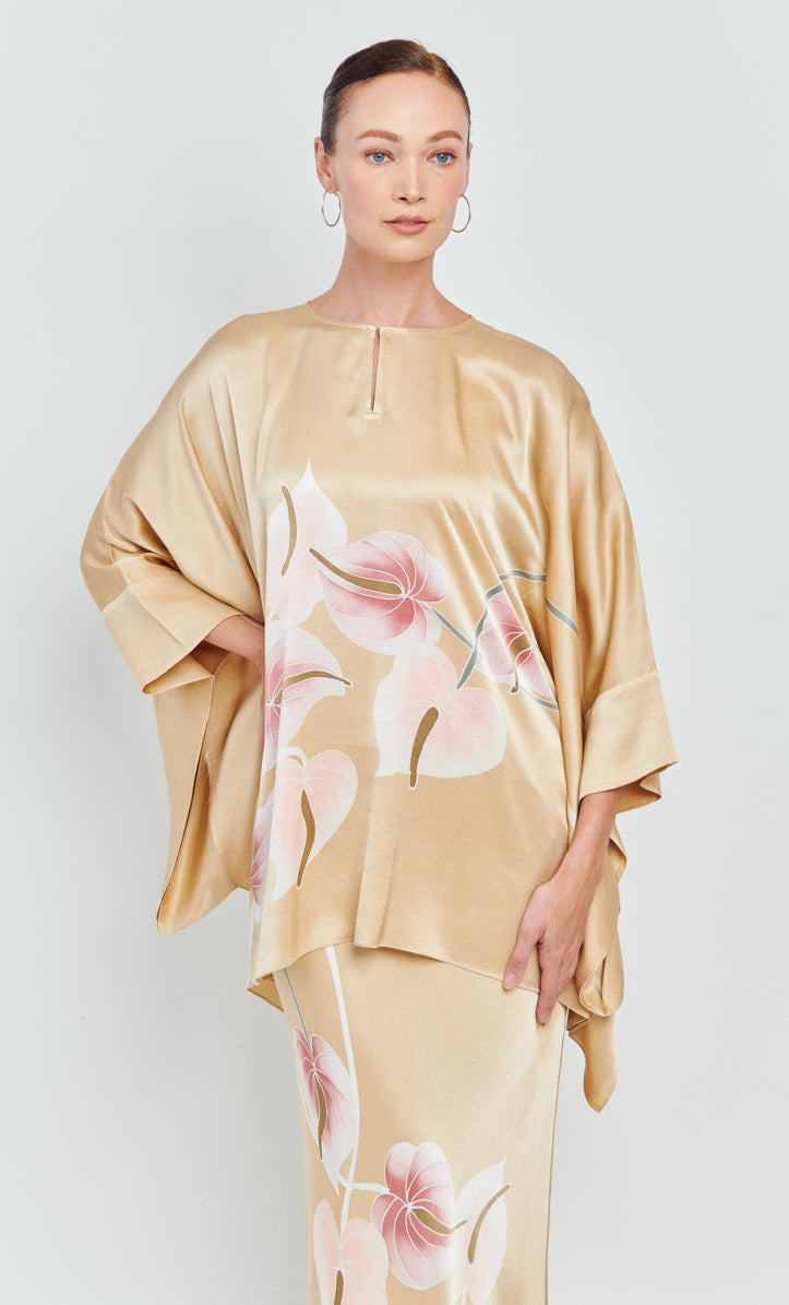 Kaftan Short Set - Callista Satin Silk