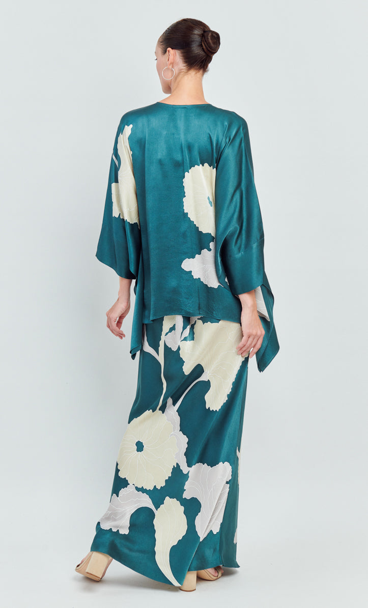 Kaftan Short Set - Ervina Satin Silk