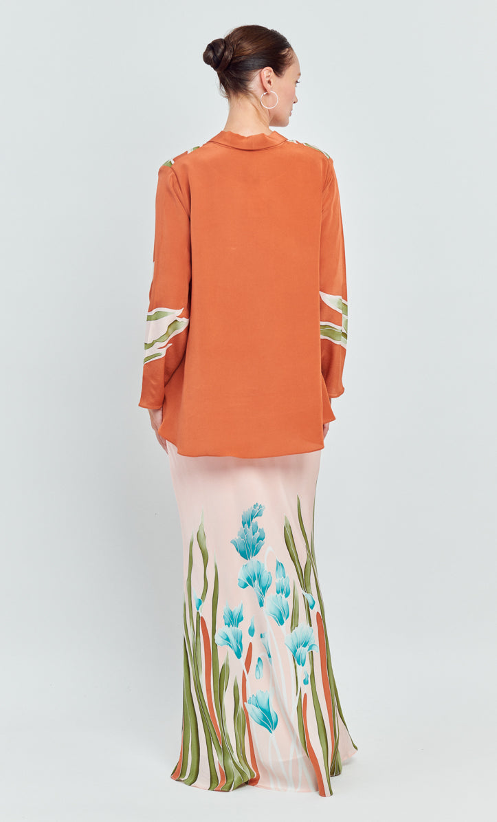 Loose Kebaya Set - Iris Crepe Silk