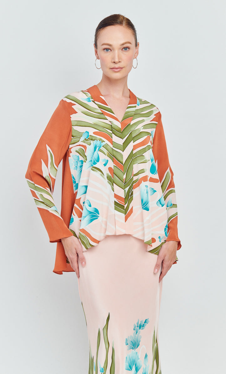 Loose Kebaya Set - Iris Crepe Silk