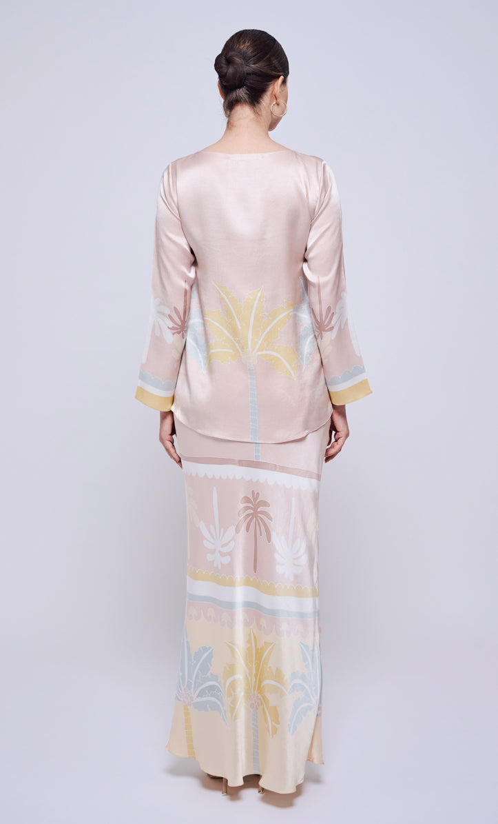 Pery Set Boat Neck - Tribal Satin Silk