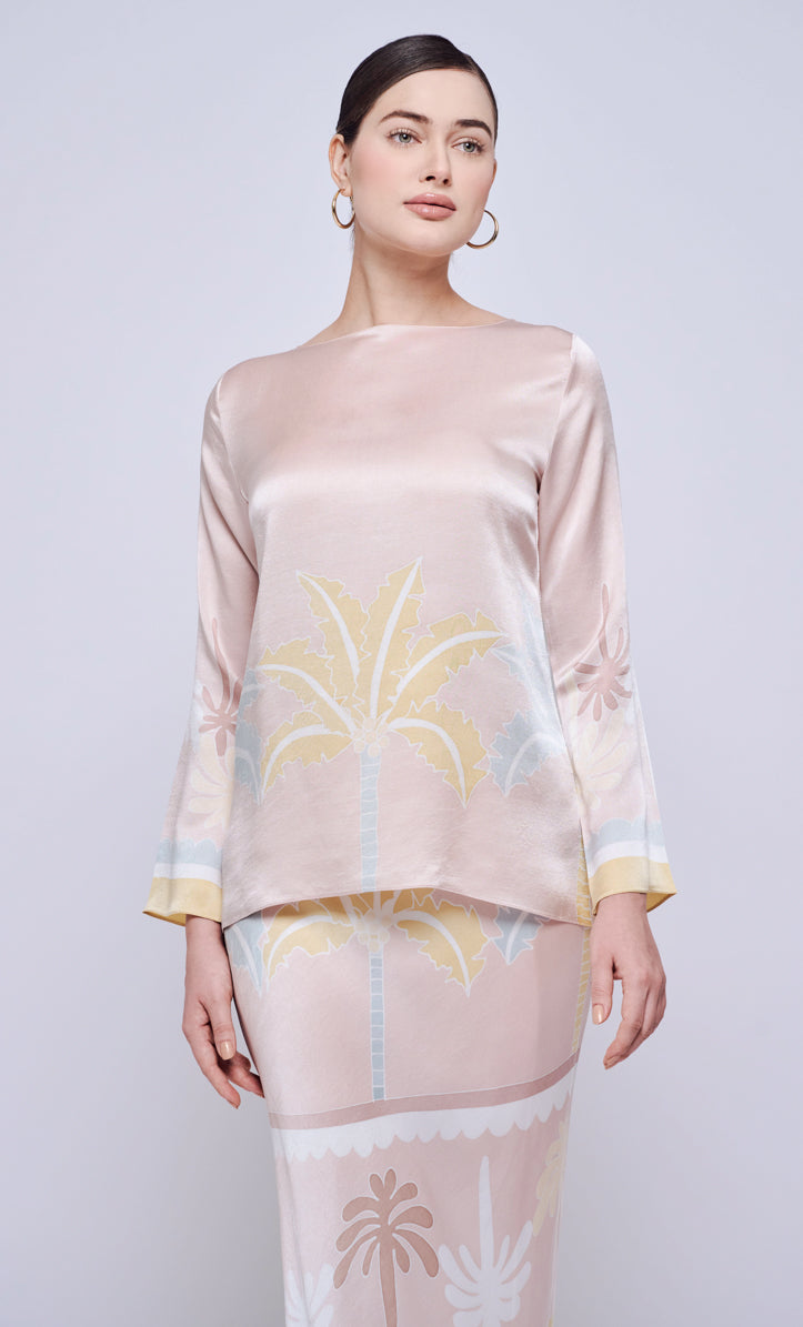 Pery Set Boat Neck - Tribal Satin Silk