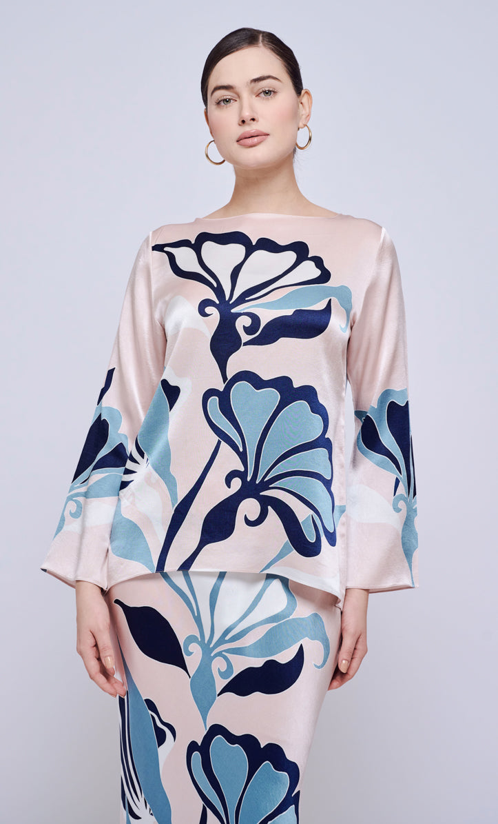 Pery Set Boat Neck - Mekar Satin Silk