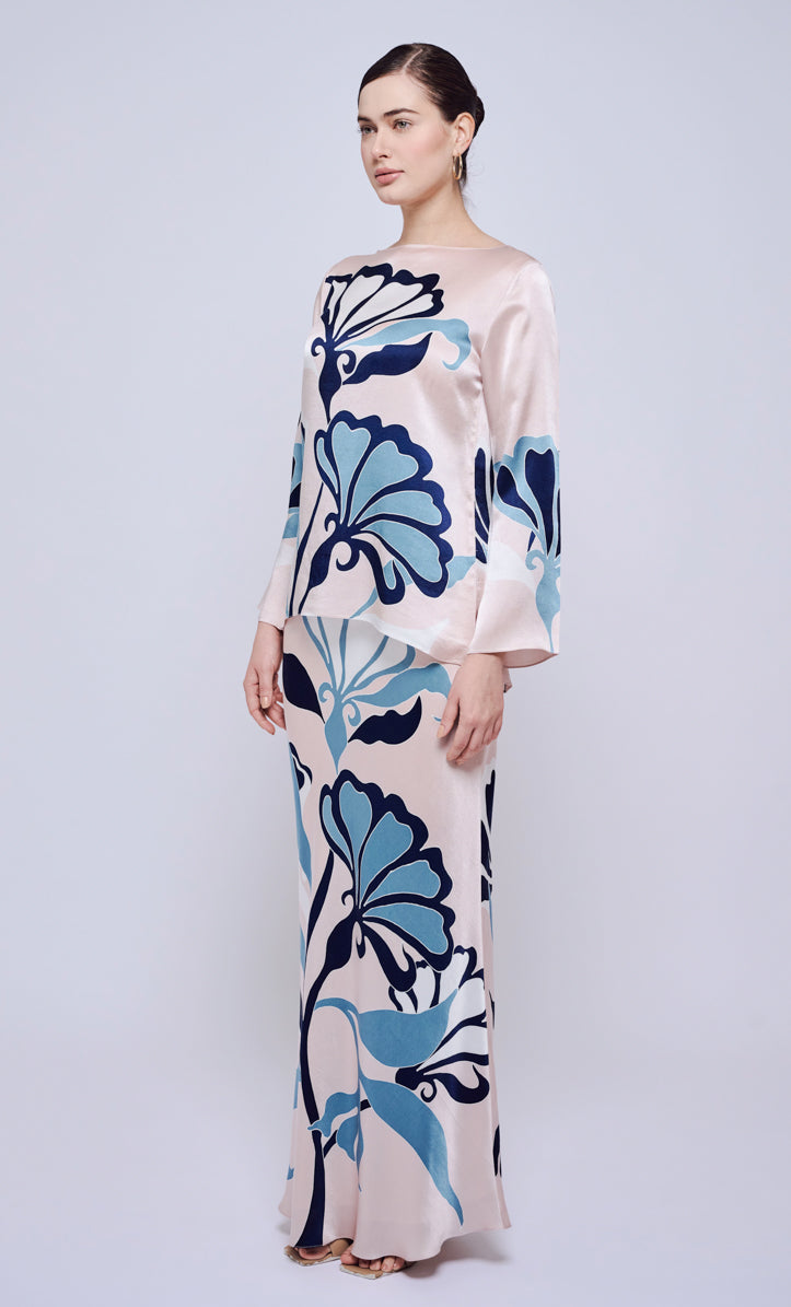 Pery Set Boat Neck - Mekar Satin Silk