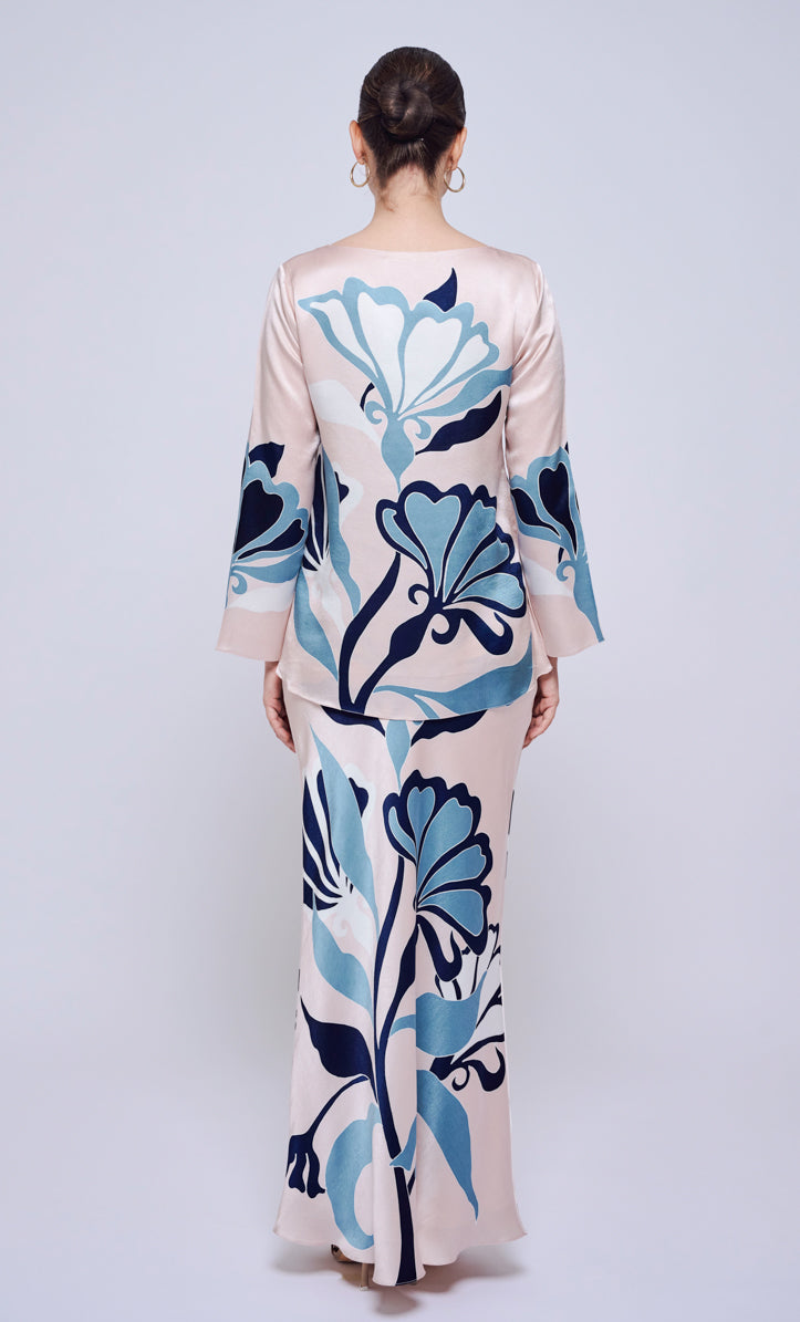 Pery Set Boat Neck - Mekar Satin Silk