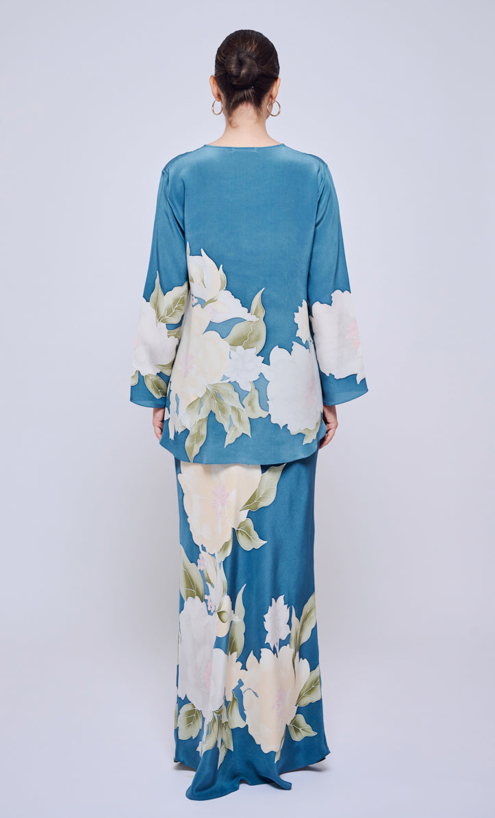 Pery Set Leher Kurung - Botanic Crepe Silk