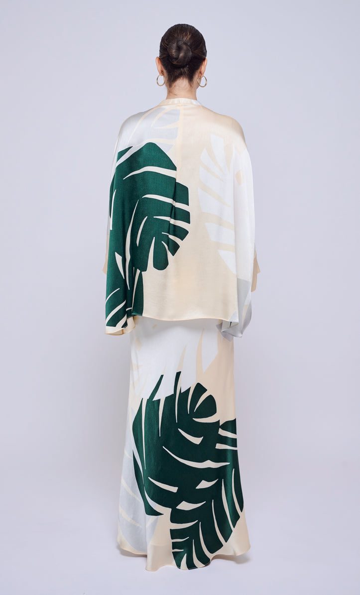 Alia Short Set - Aracea Cream Satin Silk