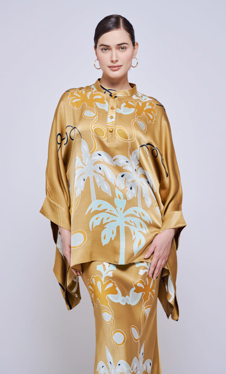 Hani Eva Set - Palmflo Satin Silk
