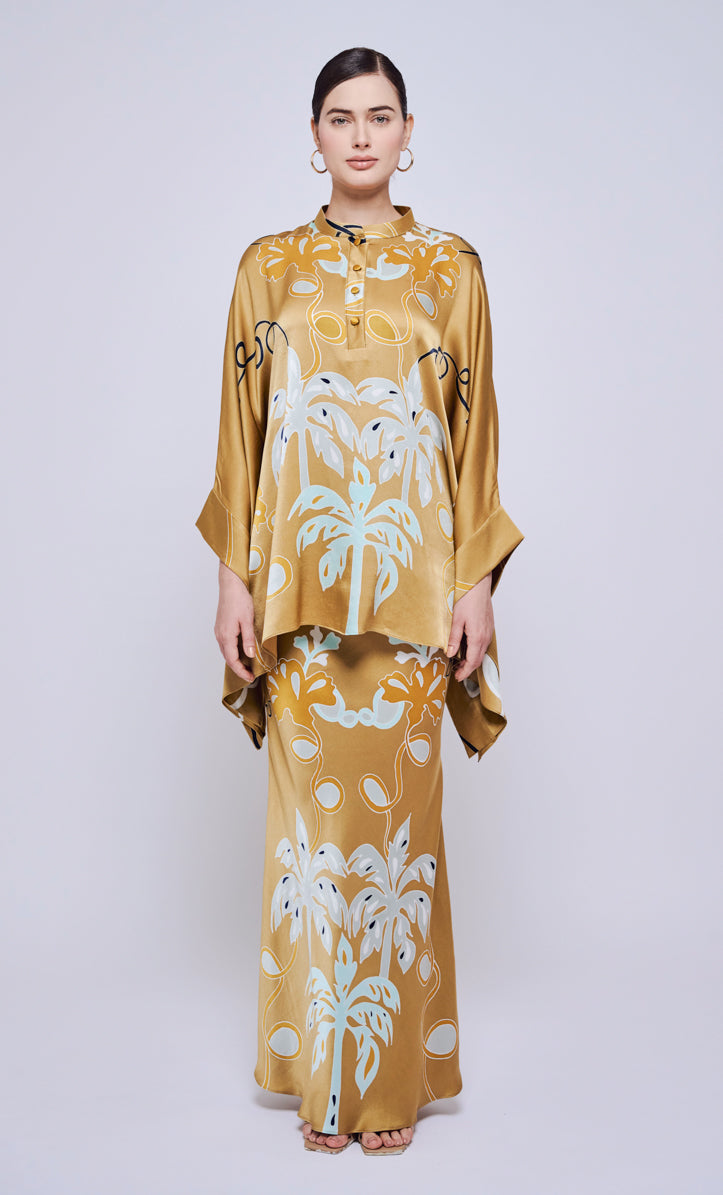 Hani Eva Set - Palmflo Satin Silk