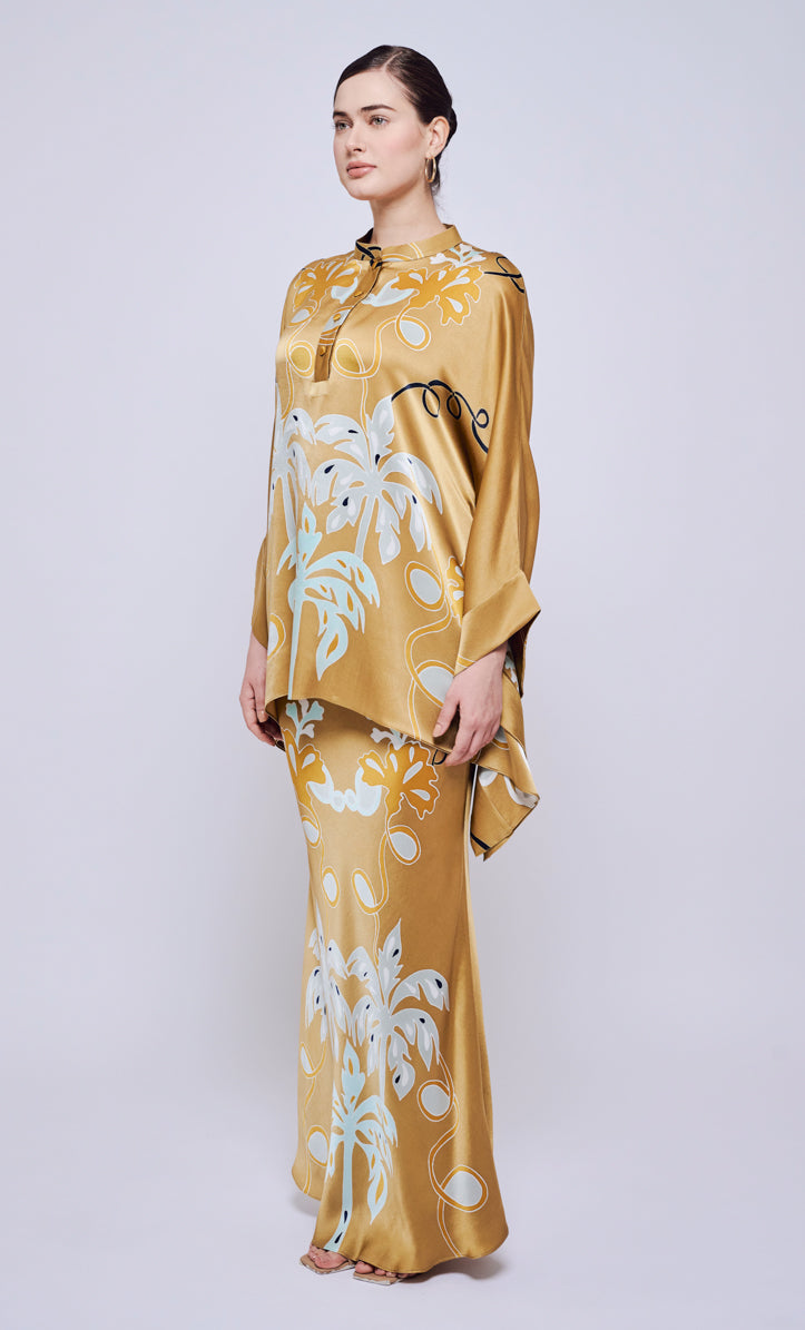 Hani Eva Set - Palmflo Satin Silk