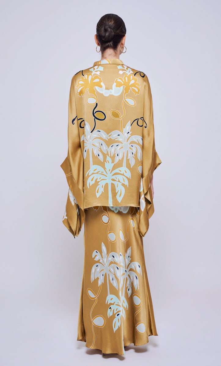 Hani Eva Set - Palmflo Satin Silk