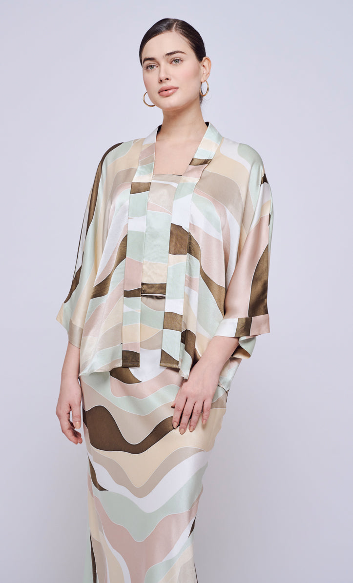 Joanna Set - Linear Satin Silk