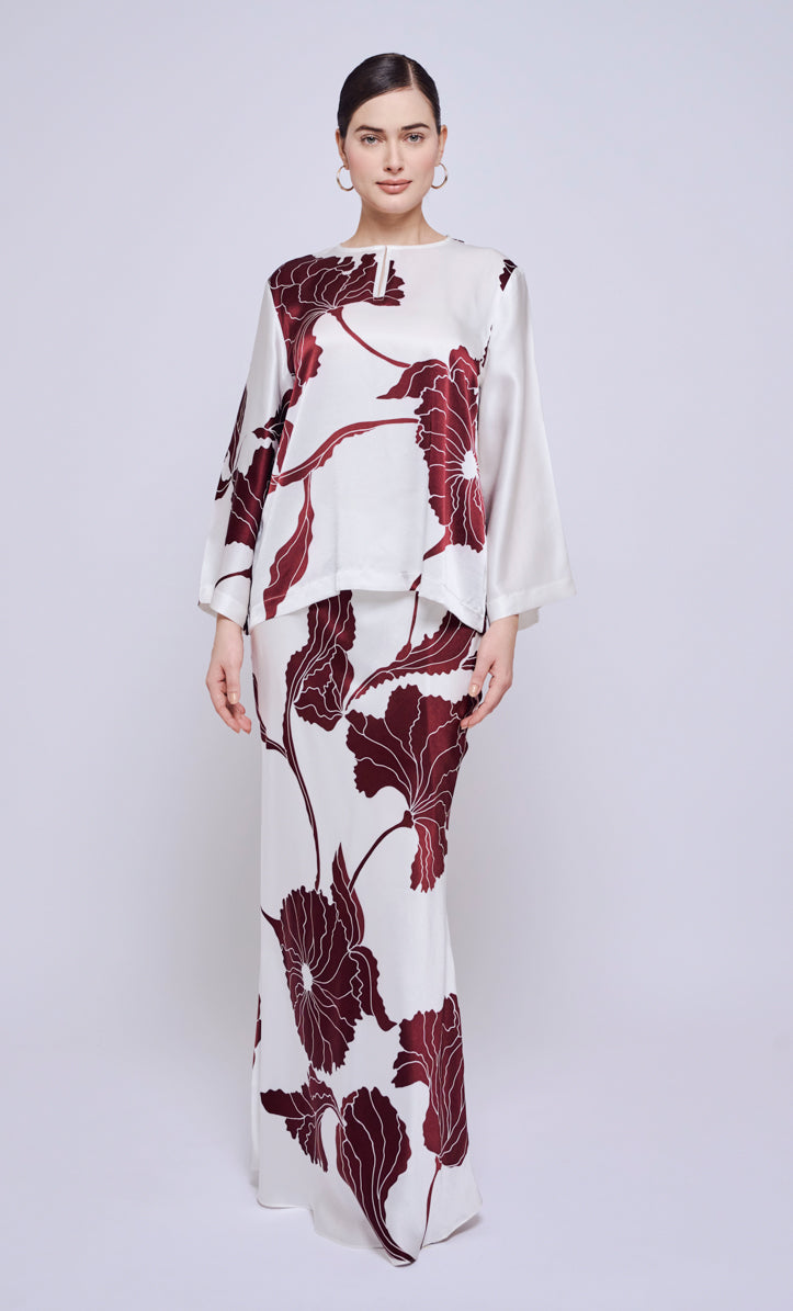 Kurung Kedah Set - Ervina Satin Silk