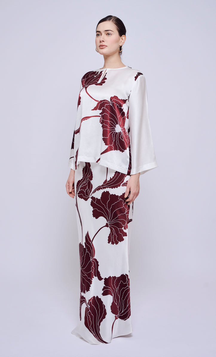 Kurung Kedah Set - Ervina Satin Silk