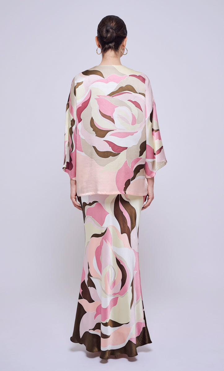 Kurung Opah Set - Rossy Satin Silk