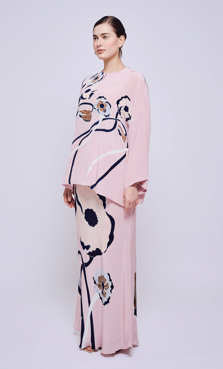 Kurung Opah Set - Poppy 2.0 Crepe Silk