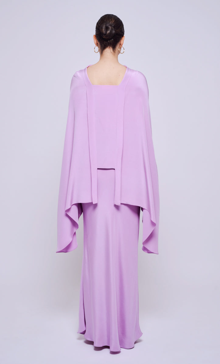 Hani Beaded Set - Lilac Heavy Crepe