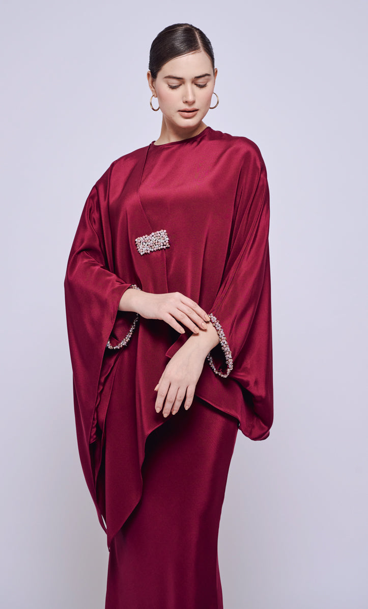 Kate Set - Maroon Heavy Crepe