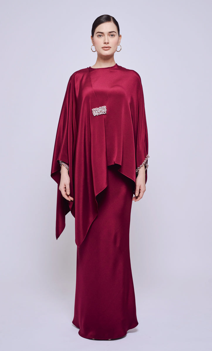 Kate Set - Maroon Heavy Crepe