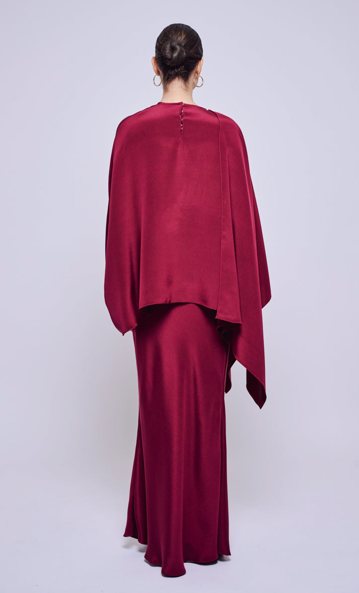 Kate Set - Maroon Heavy Crepe