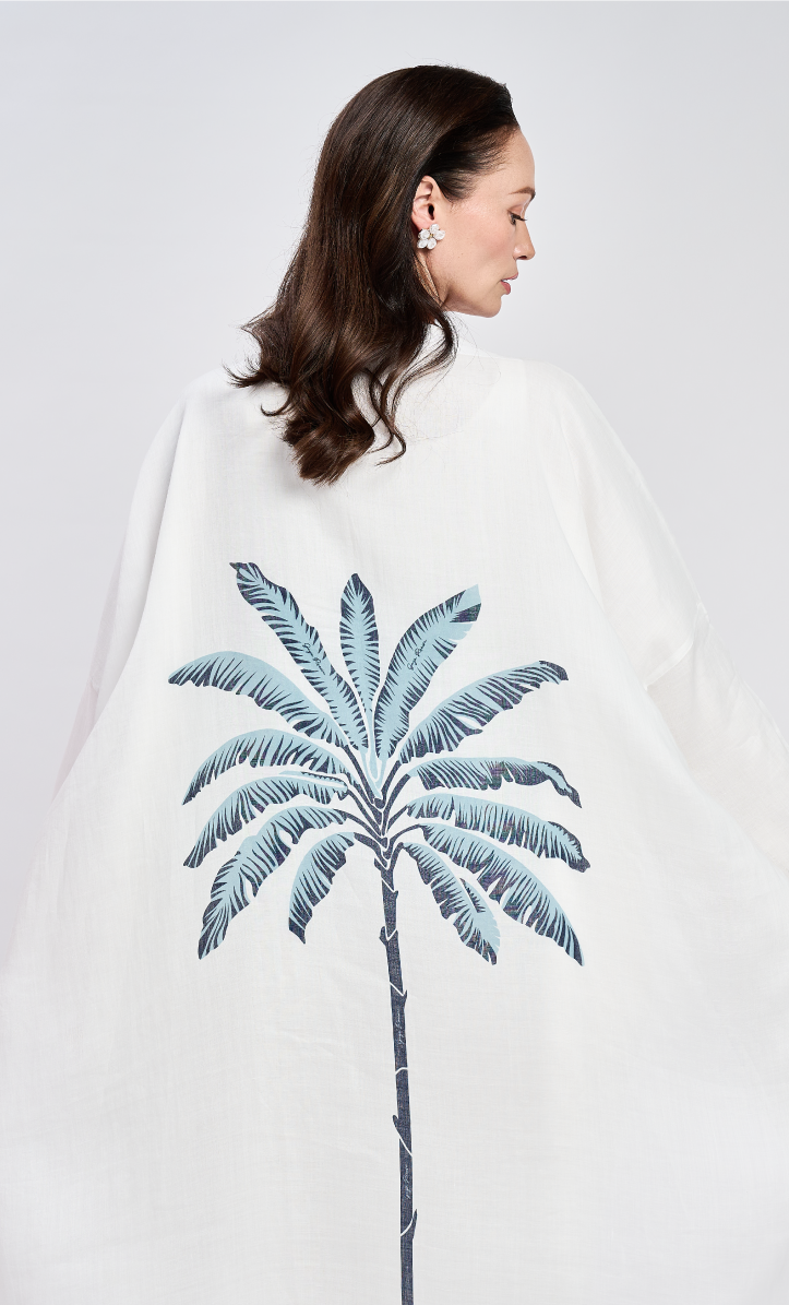 Blue Banana Tree Abaya Dress