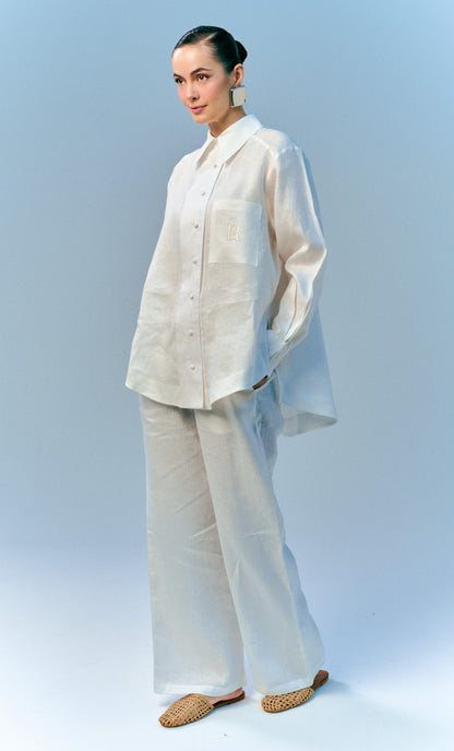 Vera Top - White Linen