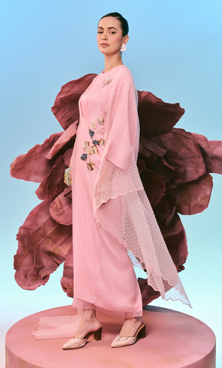 Beaded Pink Juliana 3.0  Dress