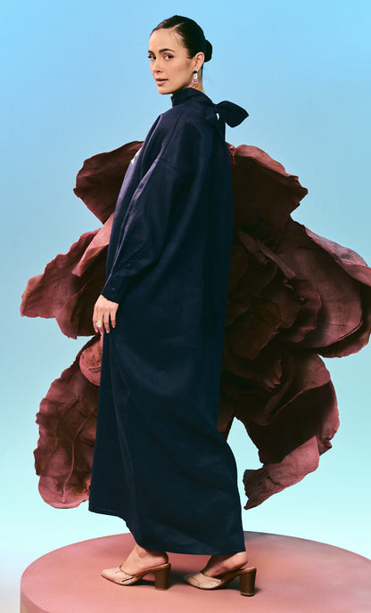 Embroidery Velour Elisa Dress