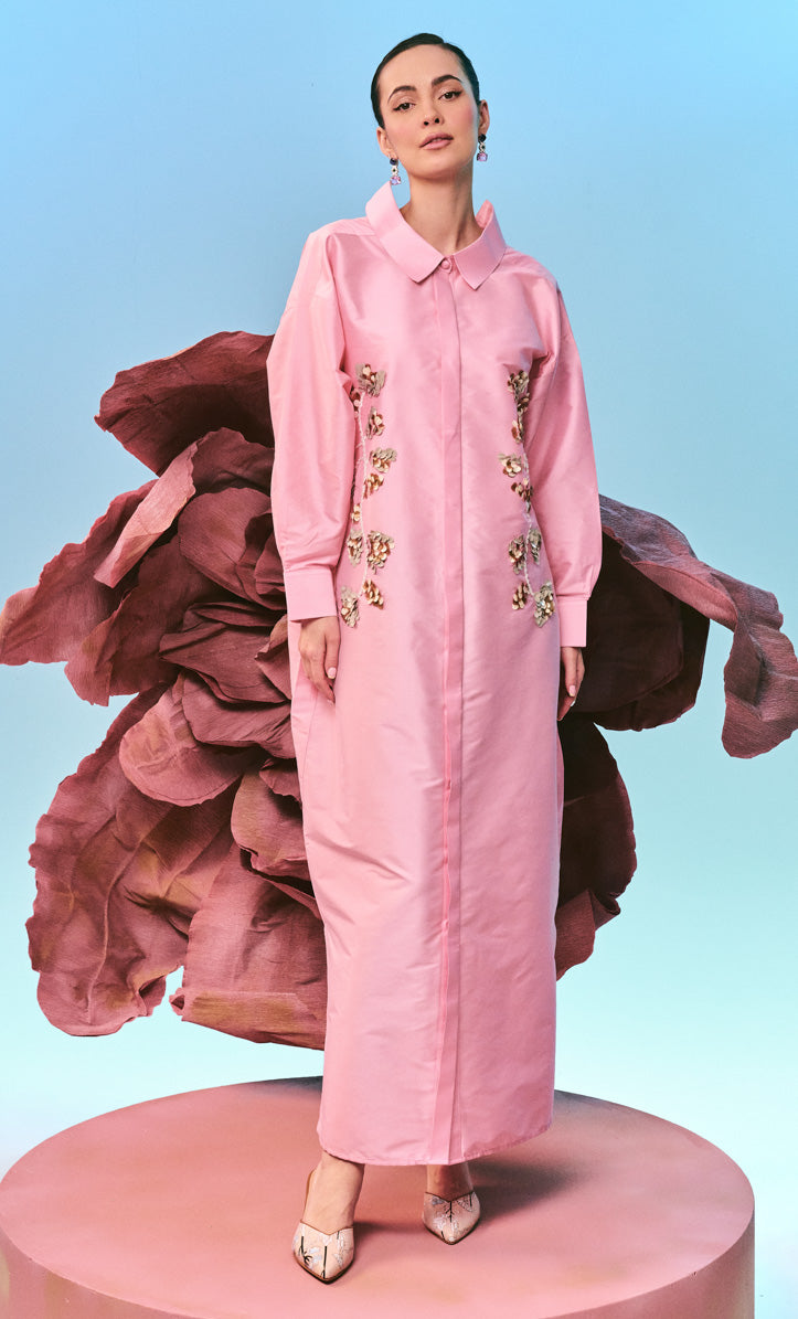 Beaded Pink Josie  Dress