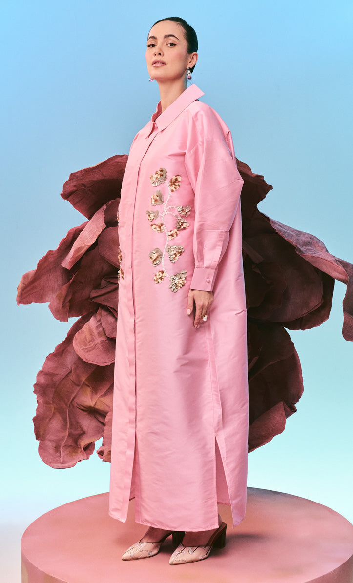Beaded Pink Josie  Dress