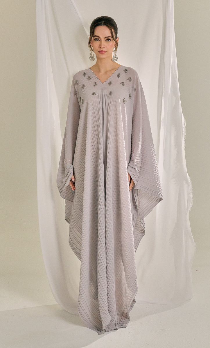 Beaded Silver Inara Dress