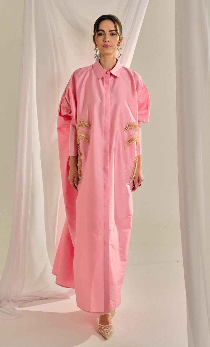 Beaded Palm Josie Dress