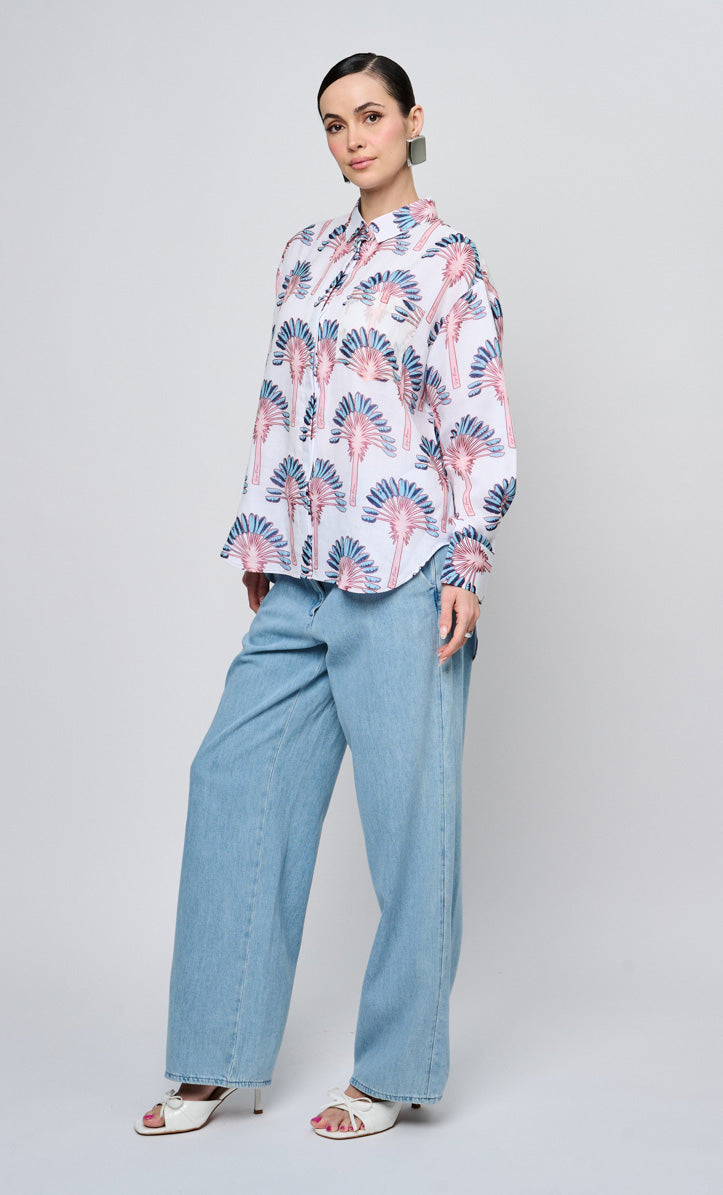 Blue Palm Else Shirt Top