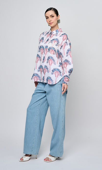 Blue Palm Else Shirt Top