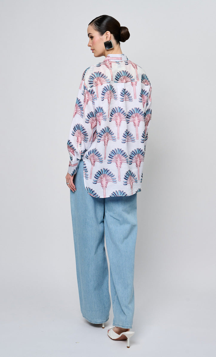 Blue Palm Else Shirt Top